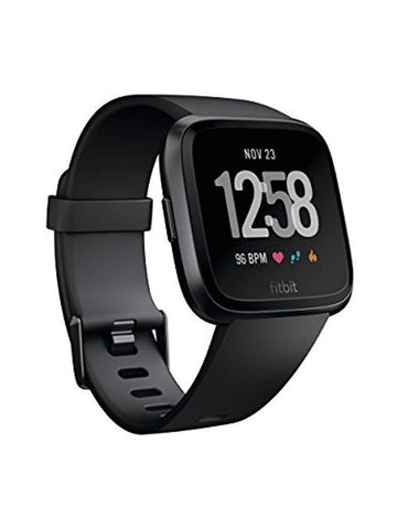 Fitbit Versa Smartwatch - Black Band/Black Aluminum - FB504GMBK