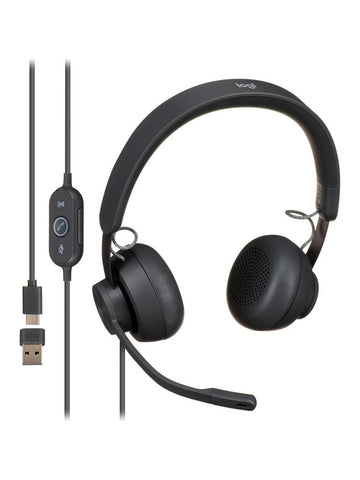 Logitech Zone Wired Noise Cancelling Headset USB-C with USB-A Adapter™
