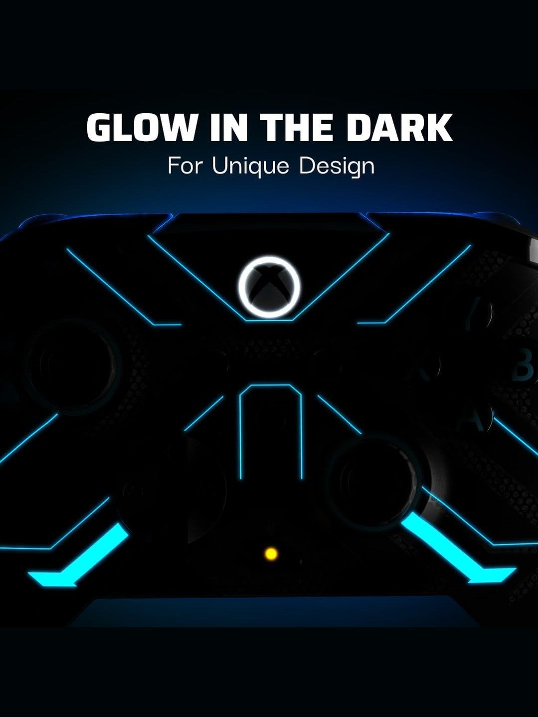 PDP Gaming REMATCH GLOW Enhanced Wired Controller for Xbox, PC - Titan Steel™
