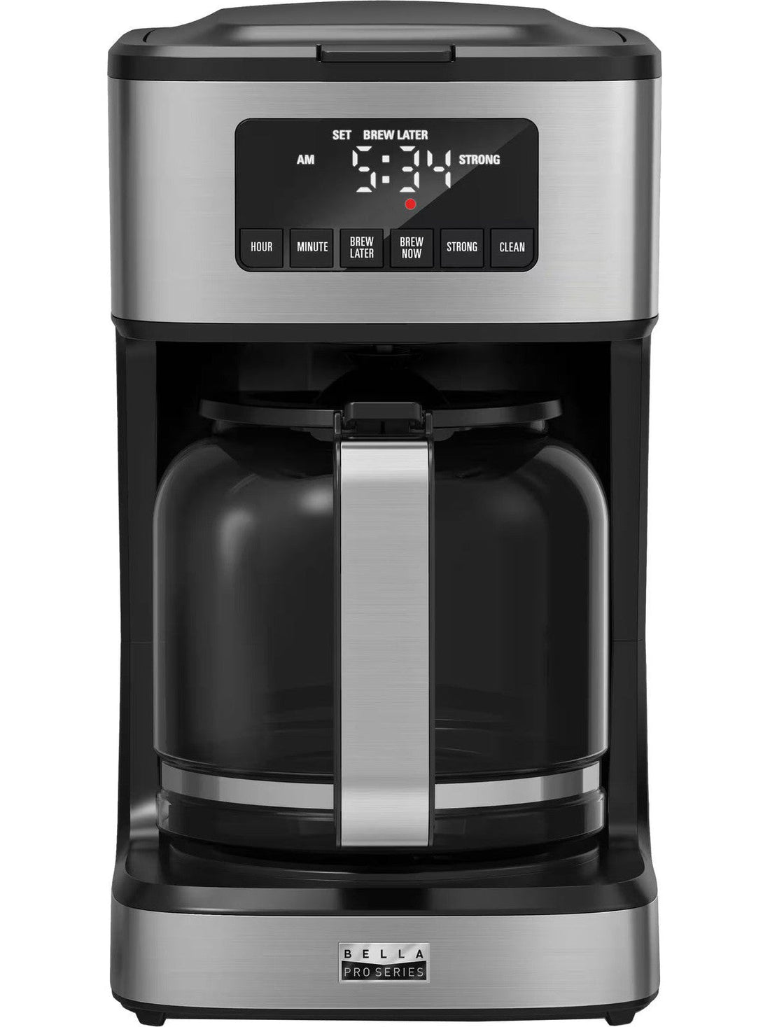 bella PRO - 12-Cup Programmable Coffee Maker - Stainless Steel ANM Liquidation