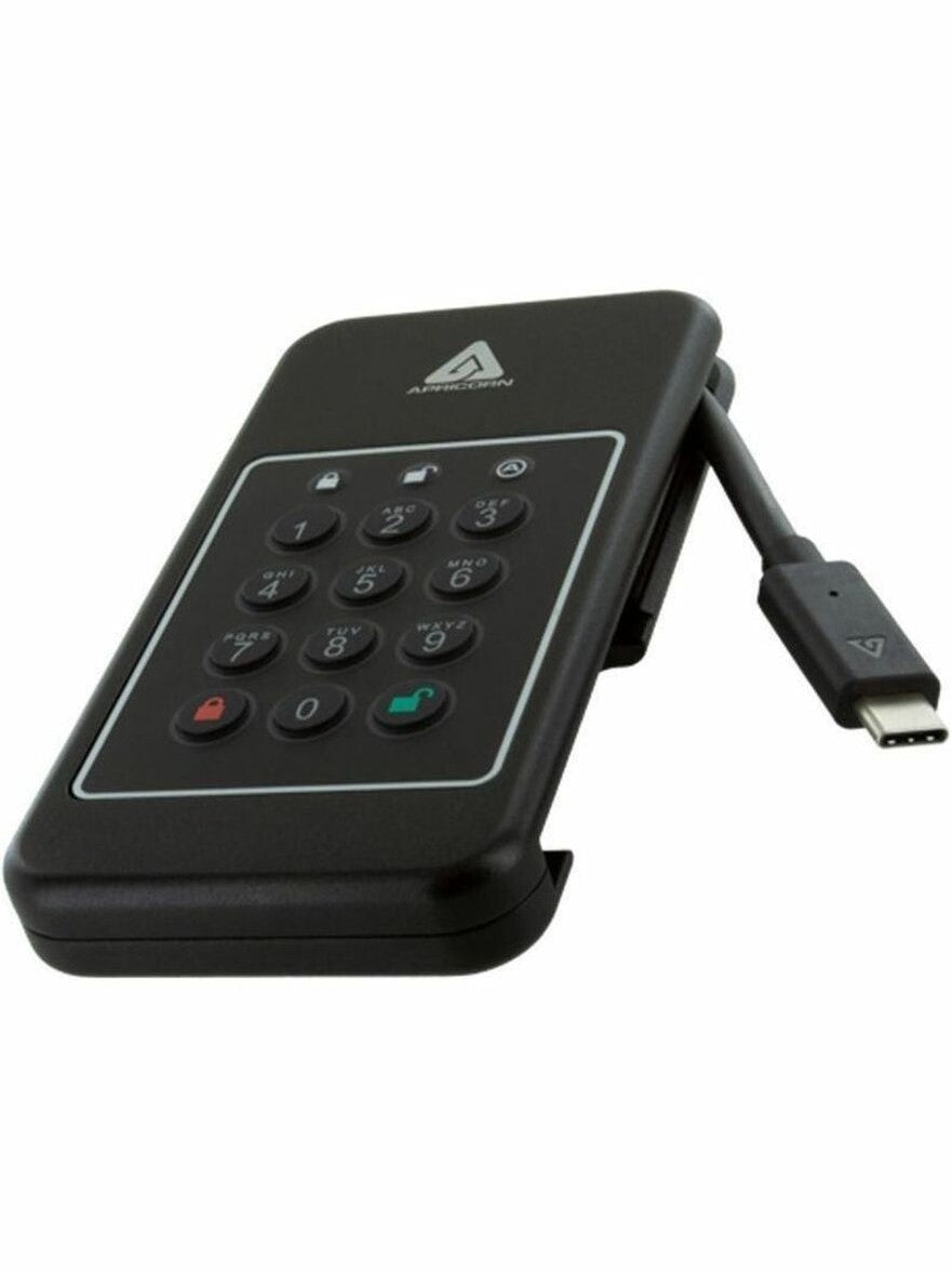 Apricorn Aegis 500 GB Portable Hard Drive - External - PCI Express NVMe