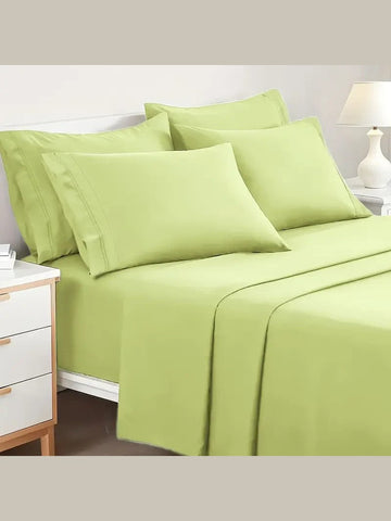 4/6 Piece Soft Microfiber Sheet Set Deep Pocket Bedding Easy Care – ClevaHome
