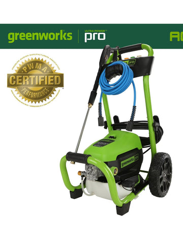 Greenworks - Pro Electric Pressure Washer up to 2300 PSI at 1.2 GPM - Green ANM Liquidation