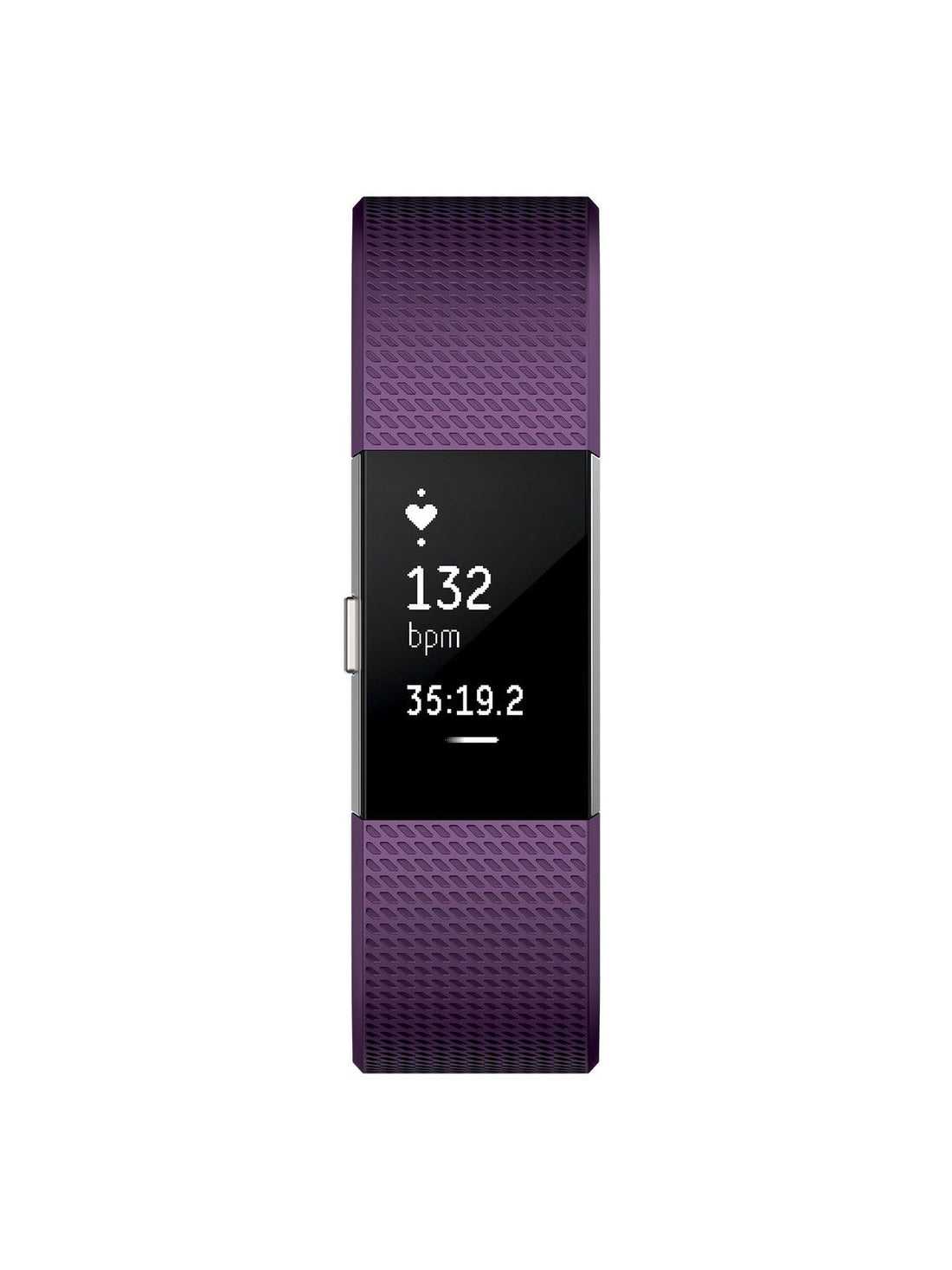 Fitbit Charge 2 - Heart Rate/Fitness Wristband Watch Plum Small - FB407SPMS
