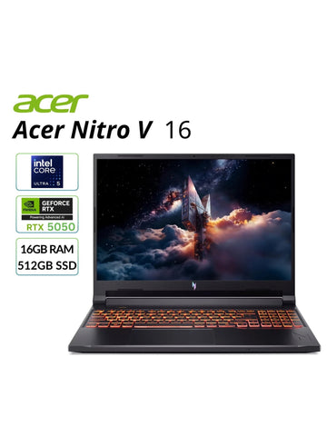 Acer Nitro V 16" WUXGA Gaming Laptop NVIDIA RTX5050 16GB 512GB SSD ANV16-72-541D