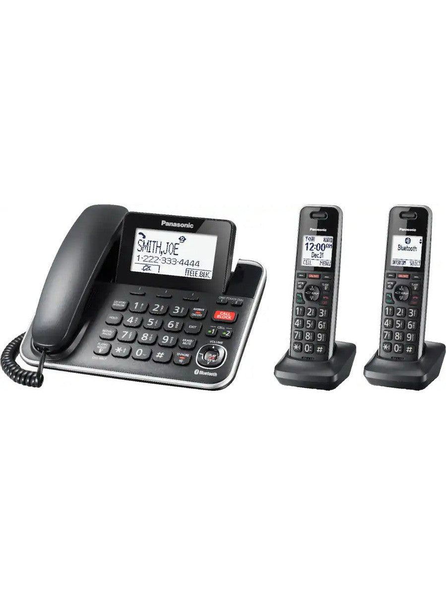 Panasonic KX-TGF882B Link2Cell Corded/Cordless Phone - Certified Refurbished ANM Liquidation