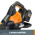 WORX - 40V 185 MPH 350 CFM Cordless Leaf Blower/Vac/Mulcher (2 x 4.0 Ah Battery ANM Liquidation