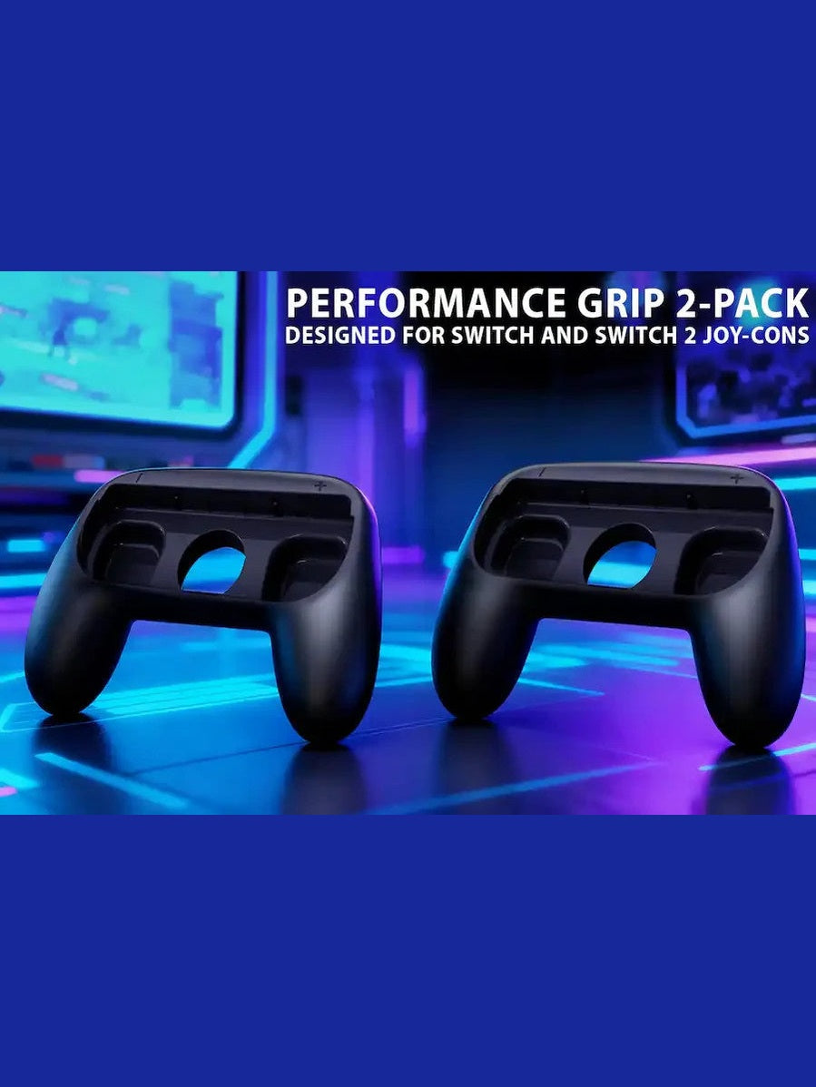 NEXT Performance Grip 2 Pack for Switch 2 JoyCon 2 & Switch JoyCons - Black™