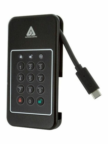 Apricorn Aegis 500 GB Portable Hard Drive - External - PCI Express NVMe