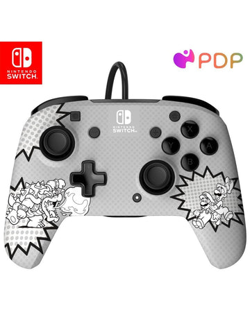 PDP REMATCH Enhanced Wired Controller for Nintendo Switch - Bowser Luigi Mario C