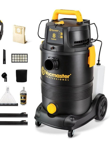 Vacmaster 8 Gallon 5.5 Peak HP Wet Dry Upholstery Shampoo Vacuum Cleaner VAC