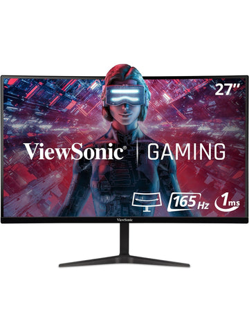 ViewSonic VX2718-2KPC-MHD-S 27" Curved VA Gaming Monitor - Certified Refurbished ANM Liquidation