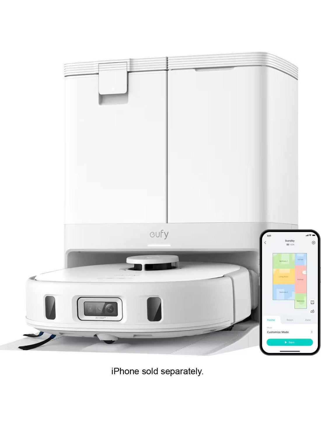 eufy - X10 Pro Omni Wi-Fi Connected Robot Vacuum & Mop with Self Washing and ... ANM Liquidation