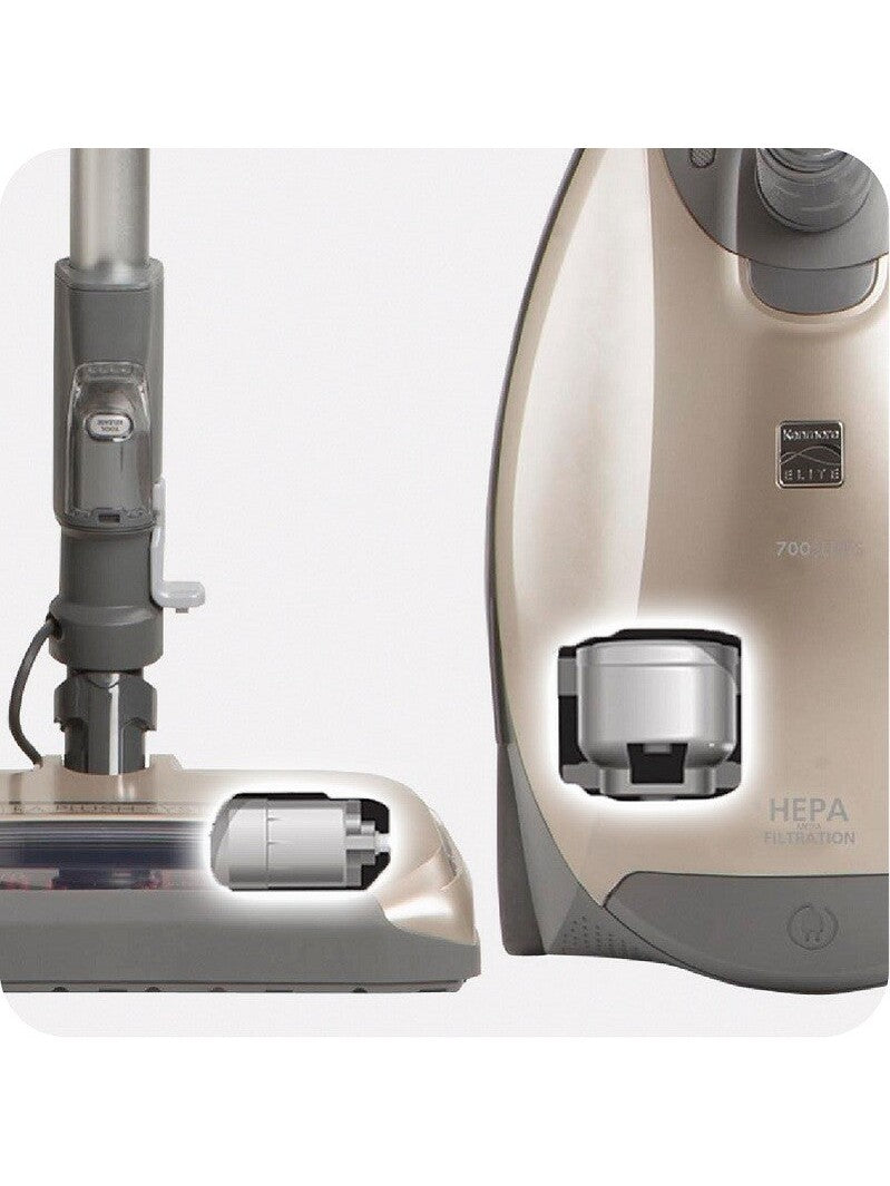 Kenmore Elite Bagged Canister Vacuum Cleaner HEPA Home Vac 2-Motor 4L Capacity